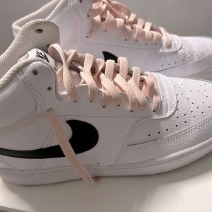 Nike White and Pink Sneakers